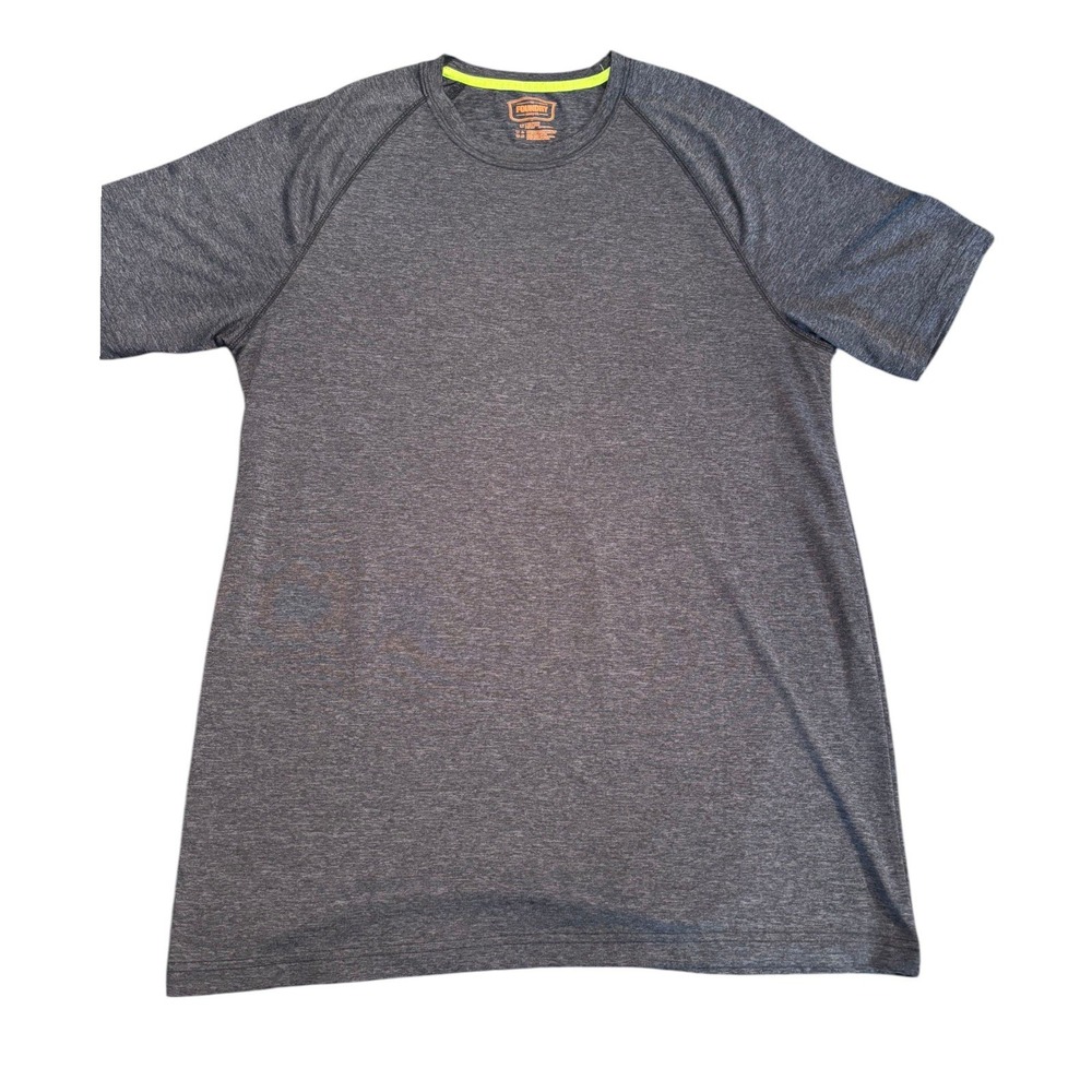 The‎ Foundry Supply Co Mens Charcoal Gray Heather Performance T-Shirt LT Raglan